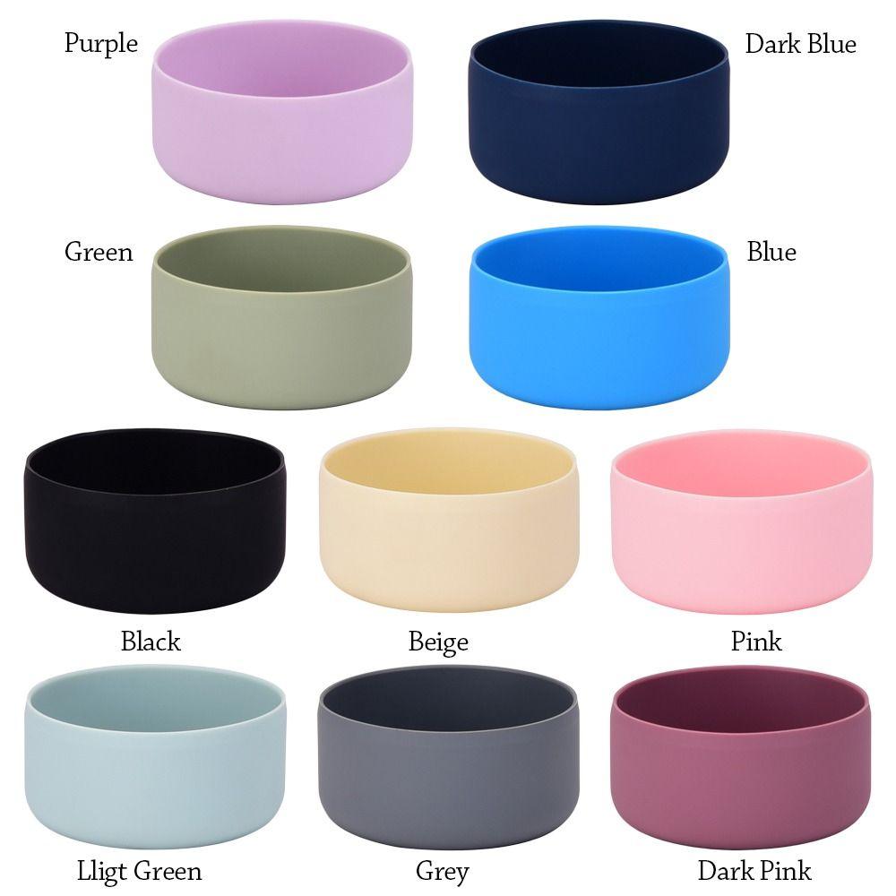 Non-Slip Vacuum Cup Bottom Mat Silicone Water Bottom Sleeve Cup Mat Silicone Cup Sleeve Mug
