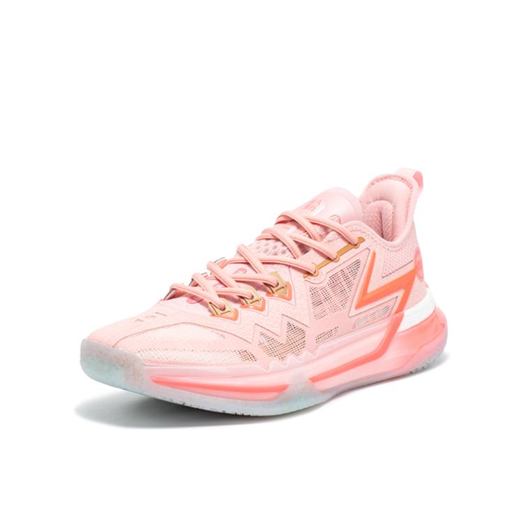 New 361° Big 3 Future The People Are Very Good Cushioning Anti Slip And Wear Resistant Low Top Basketball Shoes Men's Pink 672411114-8