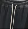 SUBHUMAN Men's Classic Cotton Fleece Harem Pants In Black/Dark Gray