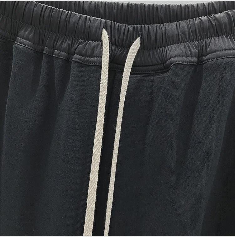 SUBHUMAN Men's Classic Cotton Fleece Harem Pants In Black/Dark Gray