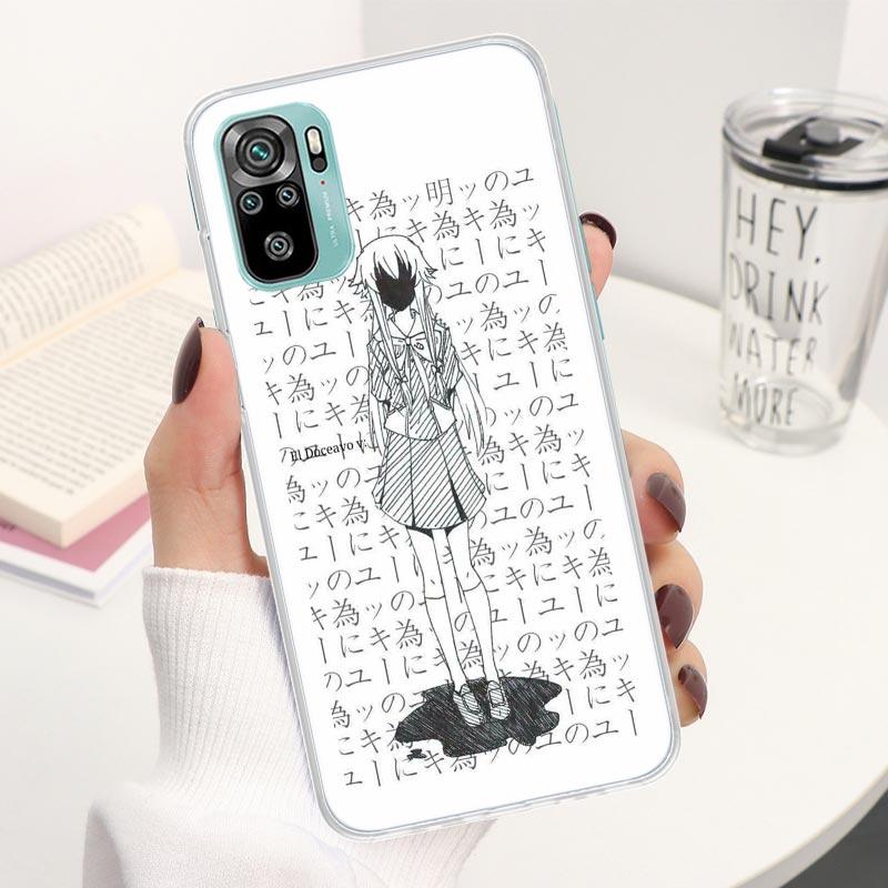 

Mirai Nikki Гасай Юно Аниме Чехол для телефона Для Xiaomi Redmi Note 13 14 12S 12 11S 11T 11E Pro Plus 11 10 10S 4G 5G 14Pro Мягкий Redmi Note 13 4G