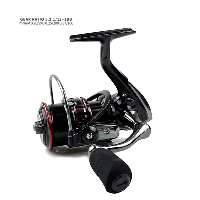 JSFUN Stainless Steel Bearing Spinning Reel 3000-5000 Left Hand 5.2:1 Gear Ratio 400g for Sea & Carp Fishing