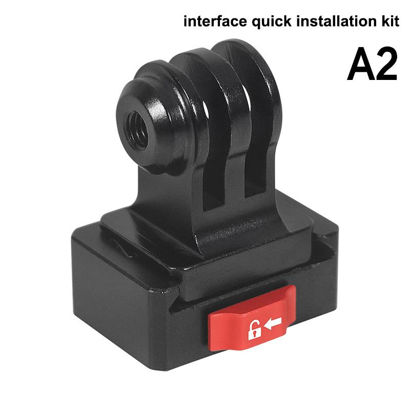 Mini Monitor Mount Plate Quick Release Clamp Fast Switch Install System 1/4 Screw For Action Camera Tripod Slide Rail Stabilizer