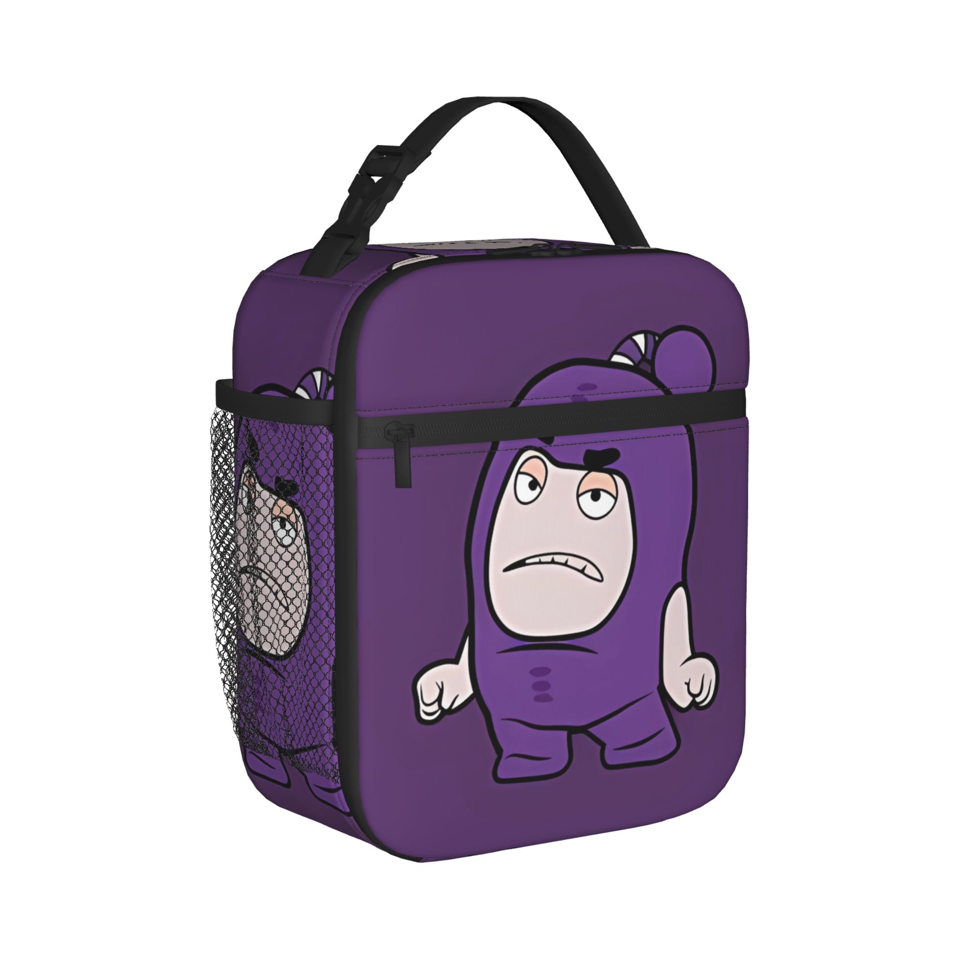 Oddbodes Cartoon Lunch Bag  Portable Lunch Box Men Picnic Custom Cooler Bag Funny Oxford Thermal Tote Handbags One Size