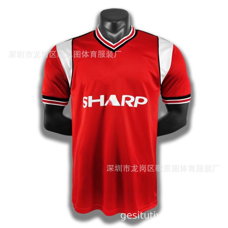 Retro Football Jersey Men Vintage Soccer Shirt Sports Training Top