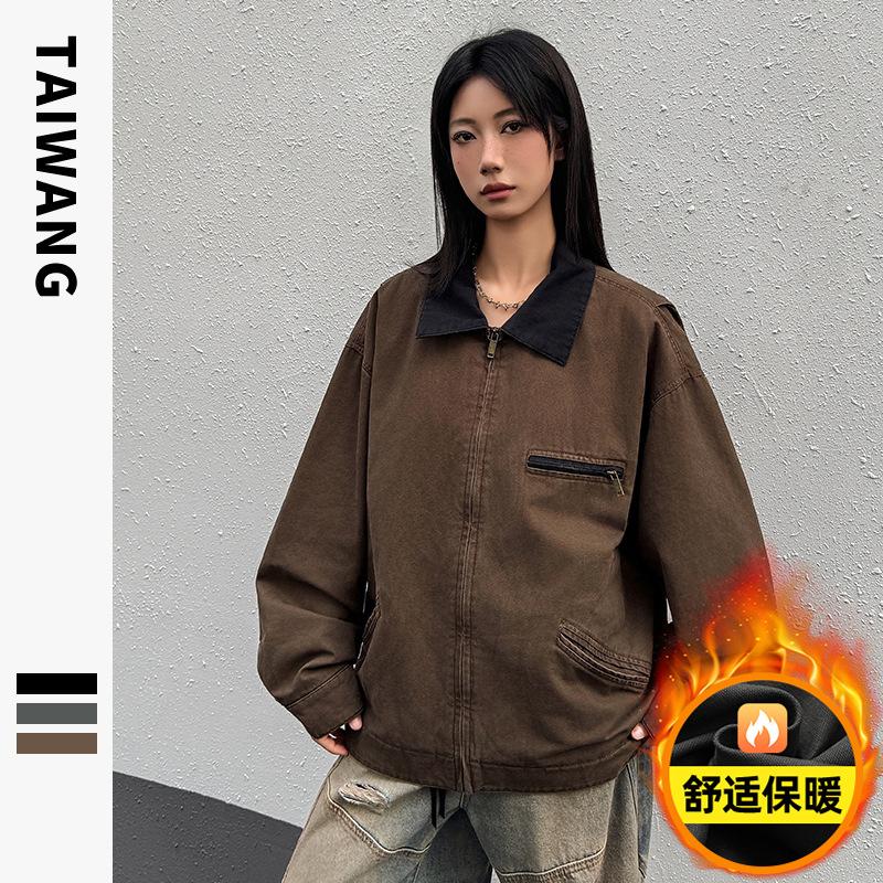 

Women s new large size lapel windproof lightweight fluffy warm loose high-quality fabrics casual sports cotton jacket jacket XXL