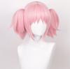 LAOBAO Cosplay Wig - Madoka Kaname Twin Tails Pink Wig - Heat Resistant - Costume Wig for Disguise, Party, Festival, Halloween, Fancy Dress (Madoka Ka