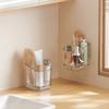 Drillless Installation Bathroom Organizers For Electric Toothbrushes And Accessories Durable Plastic Storage Rack Space Saving Design