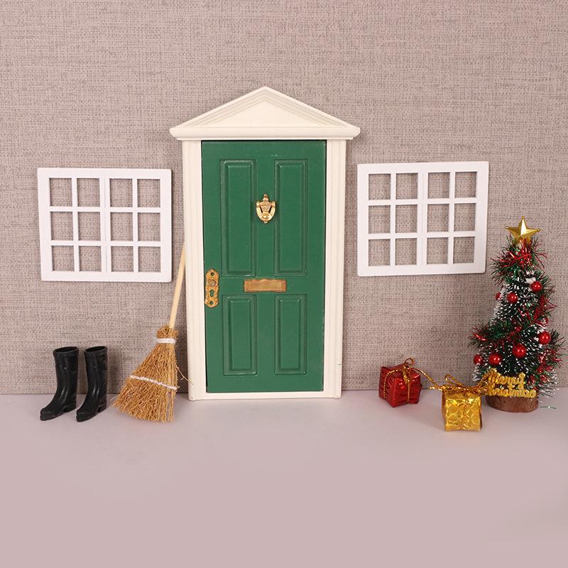 1/12 Puppenhaus Mini Holzfensterrahmen Modell Puppenhausmöbel Dekoration Puppenhaus Mikroszene Bau Requisiten