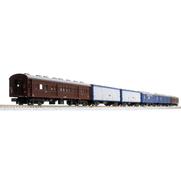 KATO N Gauge Mail & Baggage Train Tokaido & Sanyo Line 6-Car Set B 10-1724 Railway Model Freight Car Brown