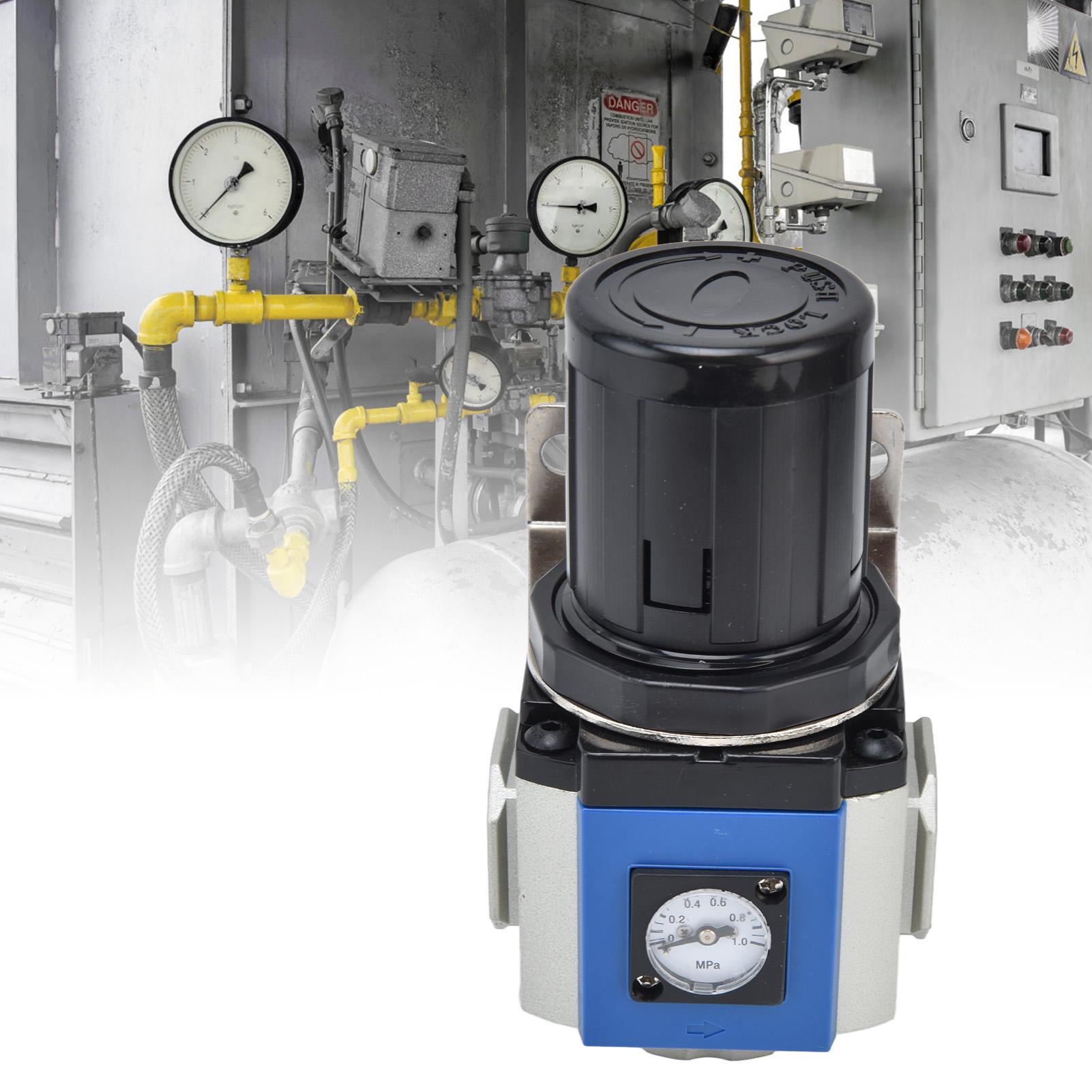 

Регулятор тиску повітря 0,05~0,9 мпа 20‑130Psi Регульований регулюючий клапан із кронштейномGR400‑15 PT1/2 GR400-10