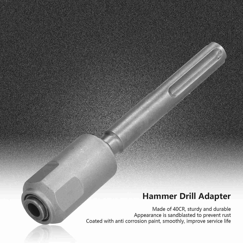 Hammer Drill Adapter Sandblasting Anti Rust Anti Corrosion   Shank Quick Tool Fit