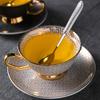 Bone Coffee Mug Set Ceramic Classic Grid Mug Coffeware Sets with Gifts Box Packing Wedding Gifts Chinese Tea Cup Drinkware