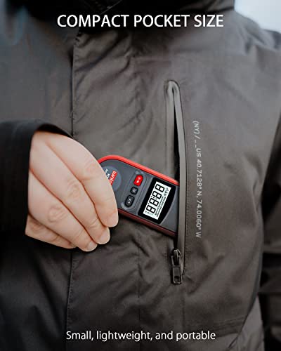 Wintact Handheld Anemometer, Waterproof Small Digital Anemometer Gauge, Pocket Airflow Tester, Wind Temperature Measurement -22°F To 100°F for Home HV