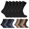 Sock Snob - 6 Pairs Men's Socks 100% Cotton Black and Beige