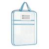 Waterproof Zipper Bags Transparent Nylon Document Bag, Portable Lightweight Mesh File Organizer with Student Study Essentials And Strap, Large