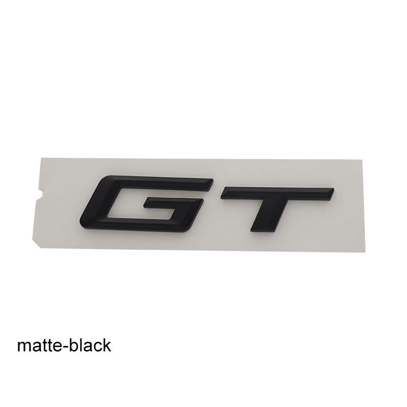

3D Premium GT G T for 320d E36 320 C 400 650 530 F07 F34 G32 car Engine Hood Fender trunk Tail Rear Decal Emblem Badge Sticker matte-black