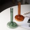 Nordic Style Colored Candle Holder Creative Transparent Glass Candlestick for Table Centerpiece Romantic Wedding Home Decoration