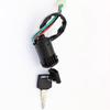 Motorcycle Ignition Key Switch with 2 Keys Lock On/Off Car Trike Motorcycle Fit for 50cc 110cc 125cc 250cc PIT Quad Dirt Bike AT