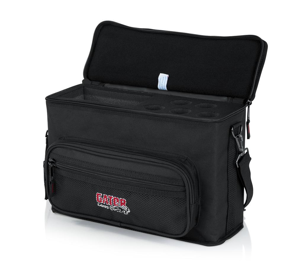 GATOR Wireless Microphone System Case for GM Wireless Microphone Series GM-5W (Holds 5 Sets)