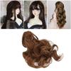 Doll Hair Wig Curly   Neat Bangs   Cutting Soft Doll Supplies for 1Celsius3 8 To 9in Head Circumference   Doll