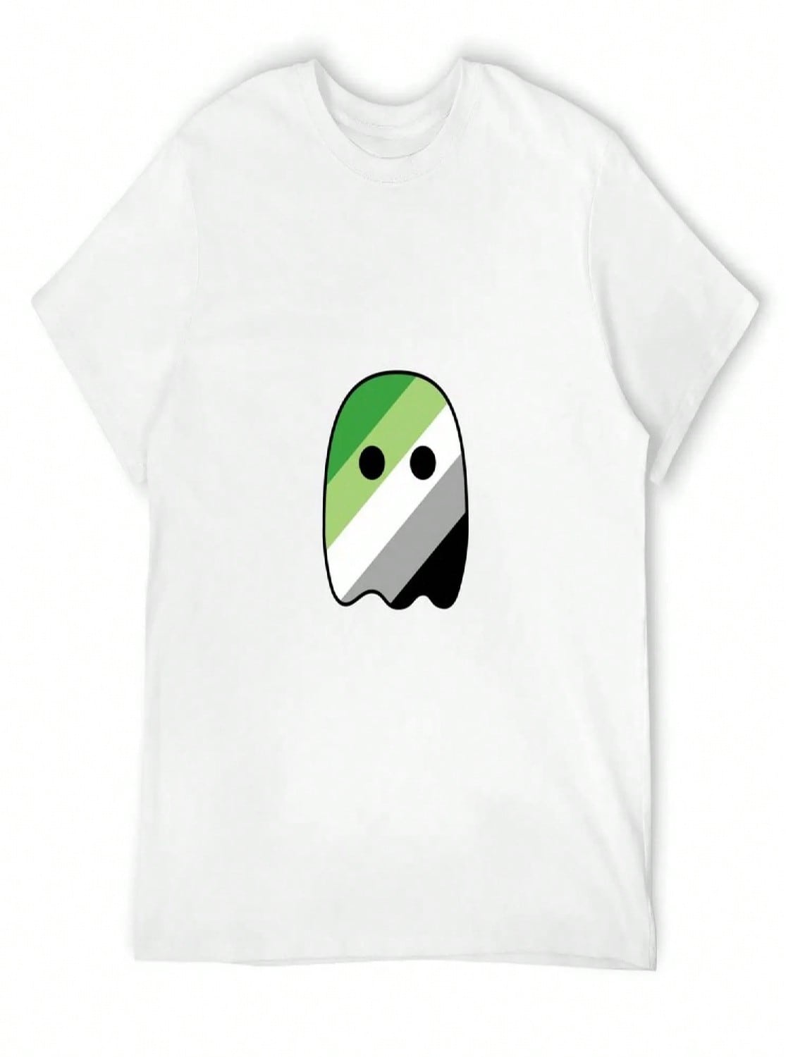 Aromantic Pride Ghost T-Shirt Anime T Shirts Oversized Customizeds  Shirts Plain Black T Shirts unisex S разноцветный