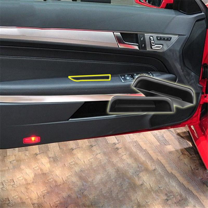 For Mercedes - Benz E Class E200 E260 E300 E320 W212 W213 C207 2009-2015 Car-styling Accessories Door Storage Box Organizer Tray