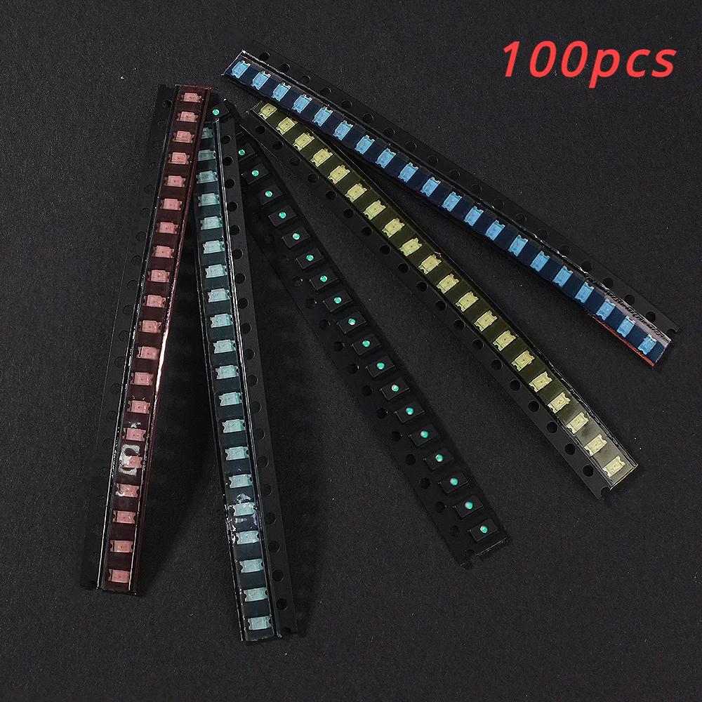 100pcs/set 0603 0805 1206 1210 5050 5730 SMD LED Kit Miniature LED Red White Yellow Green Blue Light Emitting Diode