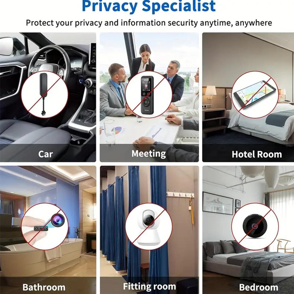 Multi Functional Hidden Camera Detector Anti Spy Candid Detector Camera Bug Wiretapping Finder GPS Signal RF Tracker Scanner