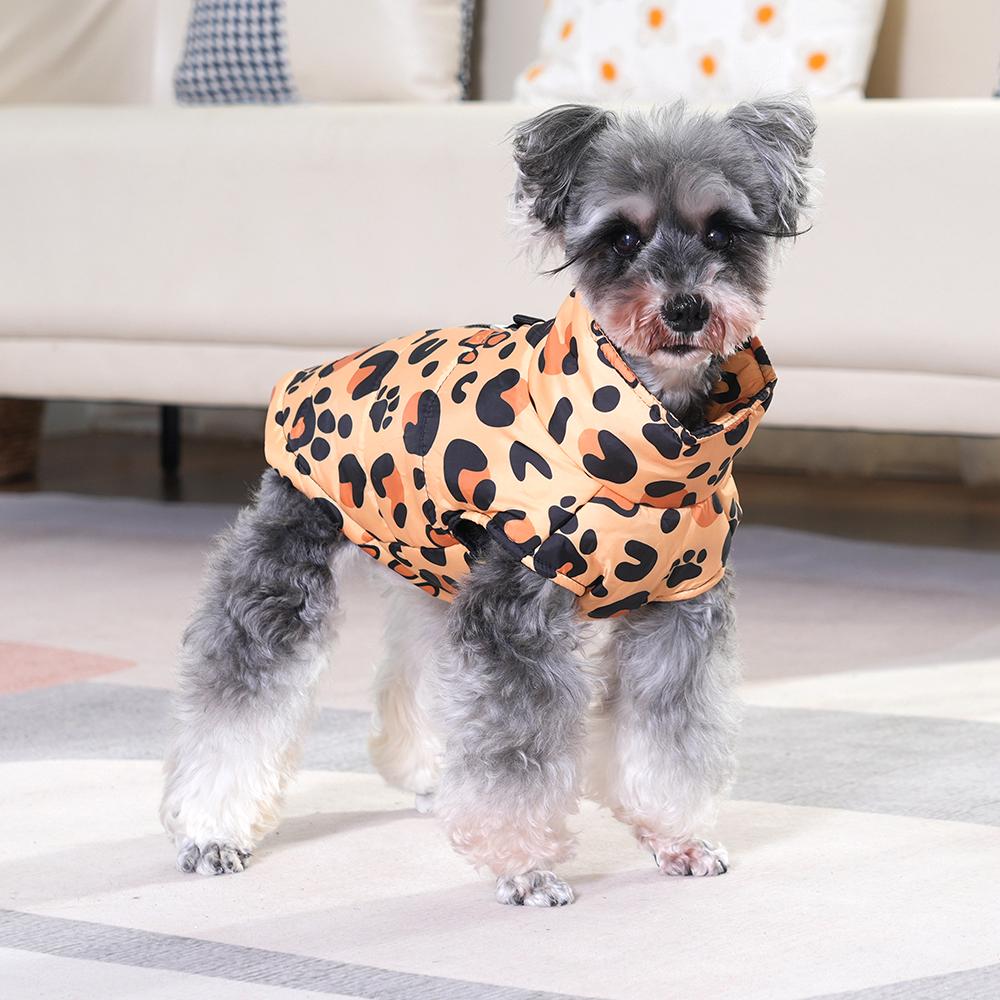 

Зимняя куртка для собак для маленьких и средних собак кошек для прогулок на улице водонепроницаемая ветрозащитная одежда для питомцев с принтом бабочки одежда для щенков костюм шнауцера мопса L жёлтый