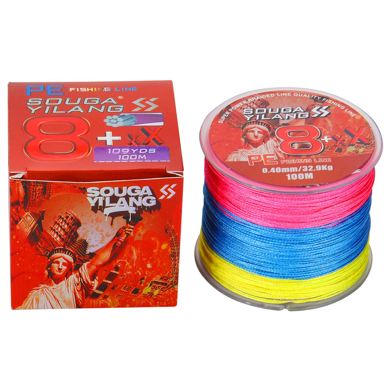 

Sougayilang PE 8-прядная леска 100 м/300 м X8 плетеная леска Макс. 86 фунтов удочка снасти рыболовные снасти 100M-0.30mm-19.2kg-42.3lb
