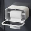 Tissue Box with Sealed Flip Cover Moisture-Proof Waterproof Plastic for Bathroom Toilet Roll Holder Large Small Rolls Stable Storage Shelf with