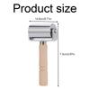2PCS Leather Roller Push Wheel Manual Leather Pressing Tool For Leather Processing Leather Goods Making Leather Repair DIY Craft