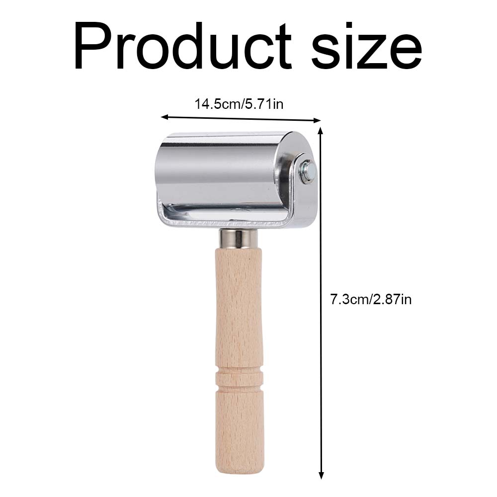 2PCS Leather Roller Push Wheel Manual Leather Pressing Tool For Leather Processing Leather Goods Making Leather Repair DIY Craft