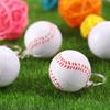 Football Basketball Ball Keychains PU Leather Football Pendant  Children Presents
