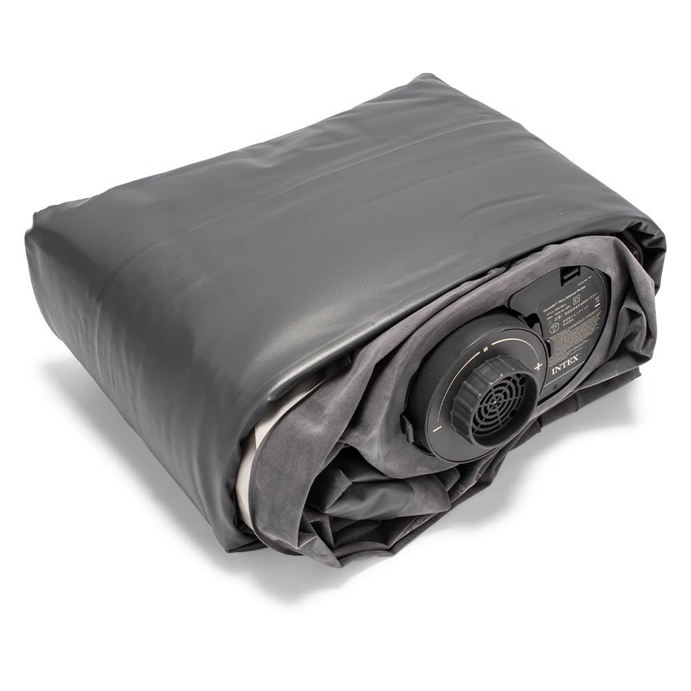intex Air Bed Authorized Retailer Comfort Plush 67767JB Gray Comfort Plush Mid Rise Double Mid Rise Air Bed 67767 [Intex] (W) (Sliding Pump) [Item]