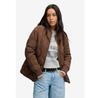 Women's Superdry Quilted Jacket Short Onion Quilt Liner Relaxed Fit (W5012192A) Brown