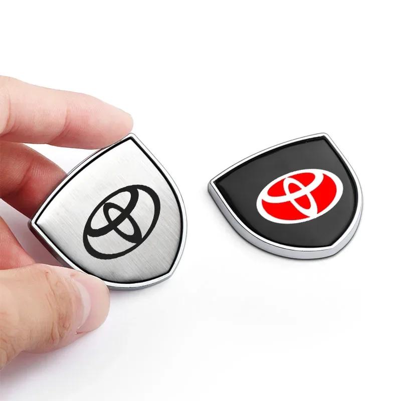 1Pcs 3D Metal Auto Door Shield Emblem Car Body Badge Sticker Styling for Toyota TRD Camry Corolla Yaris Chr Auris Avensis T25