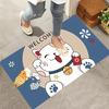 Entranceway Cartoon Lucky Cat Doormat Anti Slip Easy To Clean Entrance Door Ins Style Carpet Home Decor