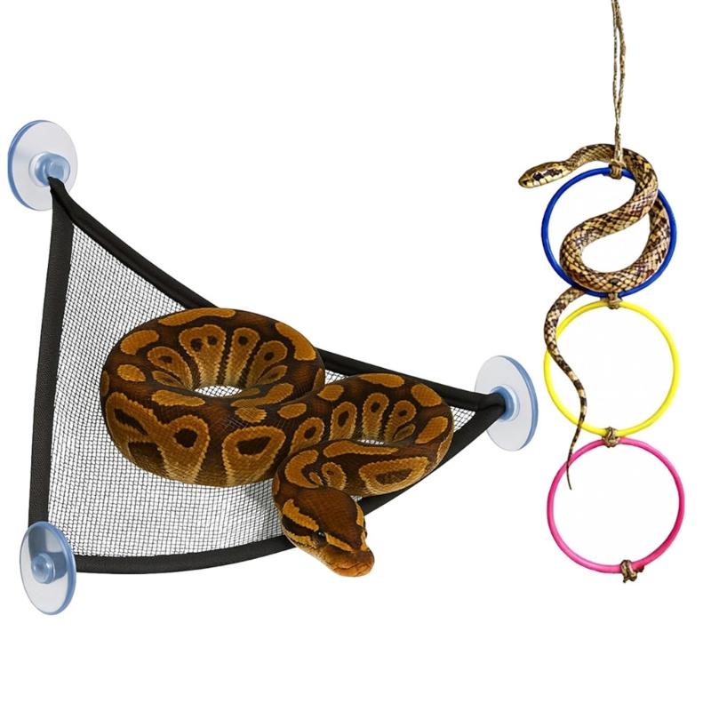 Pythons Snake Climbing Rings Durability Interactively Pythons Enrichment for Moving And Relaxing In Enclosure