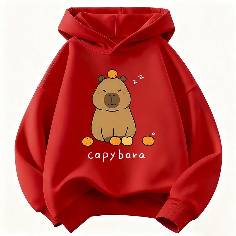 Trendiger Capybara Lustiger Kinder Hoodie Sweatshirt Süßer Harajuku Hoody Für Jungen Mädchen Herbst Frühling Lässige Hoodies