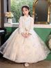 Autumn & Winter Thickened Girls' Birthday Princess Dress - Flower Girl, Wedding Host, Piano Performance Costume