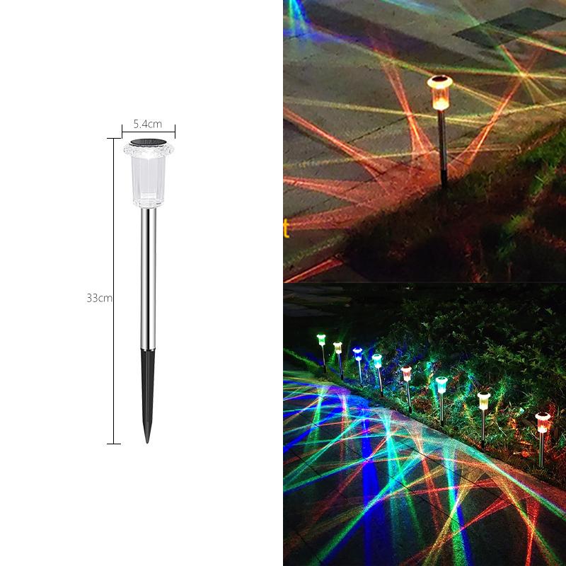 Outdoor Stainless Steel Solar Lawn Lights Waterproof Garden Yard Path Walkway Landscape Decor Night Lighting Courtyard Decor