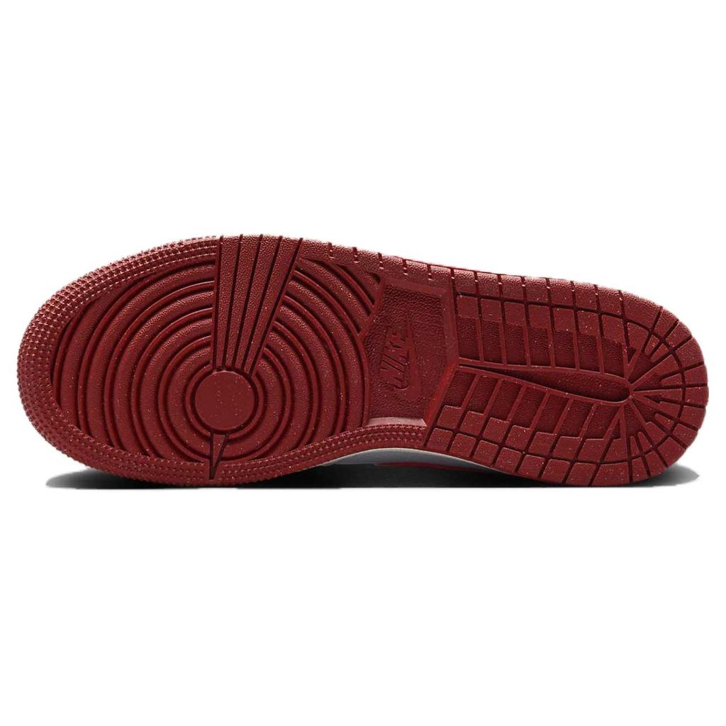 New Jordan 1 Mid SE White Dune Red GS FJ3464-160