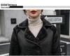 Winter Reversible Mid-Length Velvet Thick PU Leather Jacket - Women's Cozy Loose Fit
