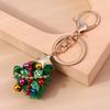 WTEMPO Christmas Keychains Kit Creative DIY Keychains Gifts Bags Keychains Pendents Accessories Festive Party Decor Felt Ball Bead Keychains