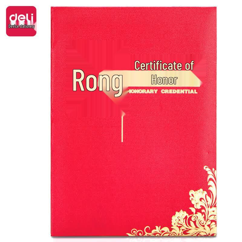 Deli Red Velvet Honor Certificate Cover