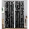 2pcs Marble Pattern Curtains Hook Valance Curtain Blinds Window Treatment For Kitchen Cafe Living Room Bedroom Home Decor Drapes