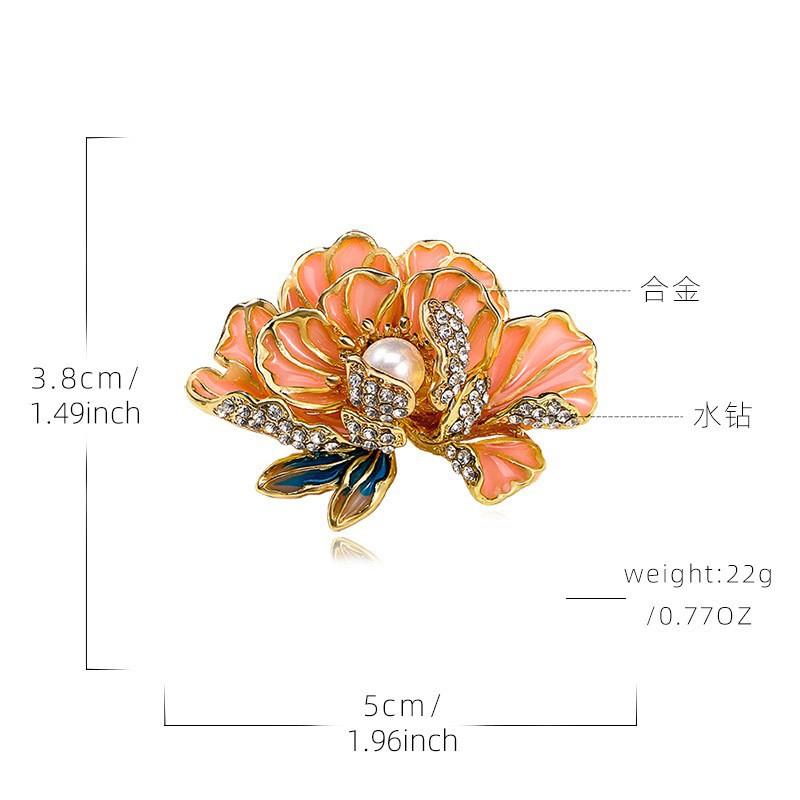 Flower brooch autumn and winter fashion brooch niche high-end design sense pin temperament accessories