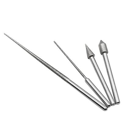 Grinding Head Needle Bits Burrs Engraving Carving Tool Shank For Glass Stone Jade Head Dia 3mm Drill Bit Tools